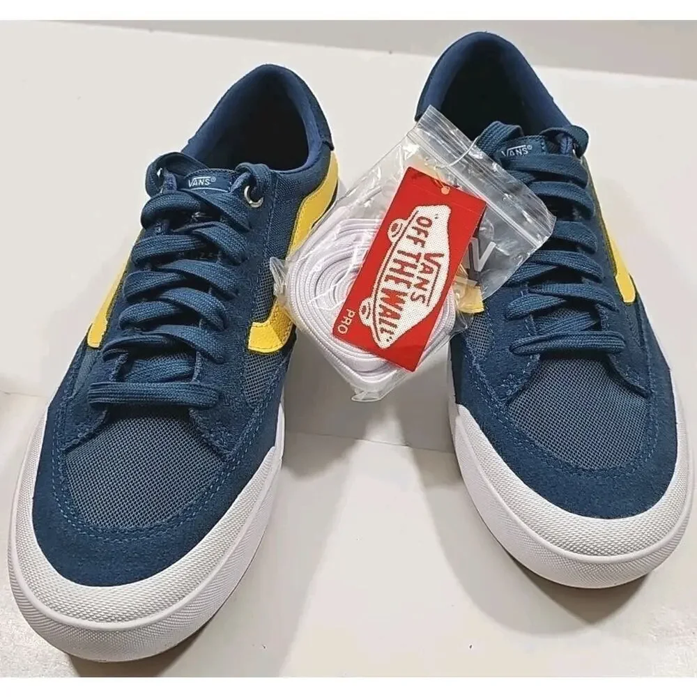 Vans ~Woman 8.5; Men's 7~ Stv. Navy Berie Pro Authentic Suede Canvas Sneakers.